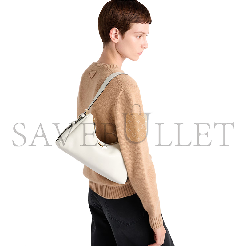 Pra*a aimÉe medium leather shoulder bag 1bc229 (31*18*10cm)